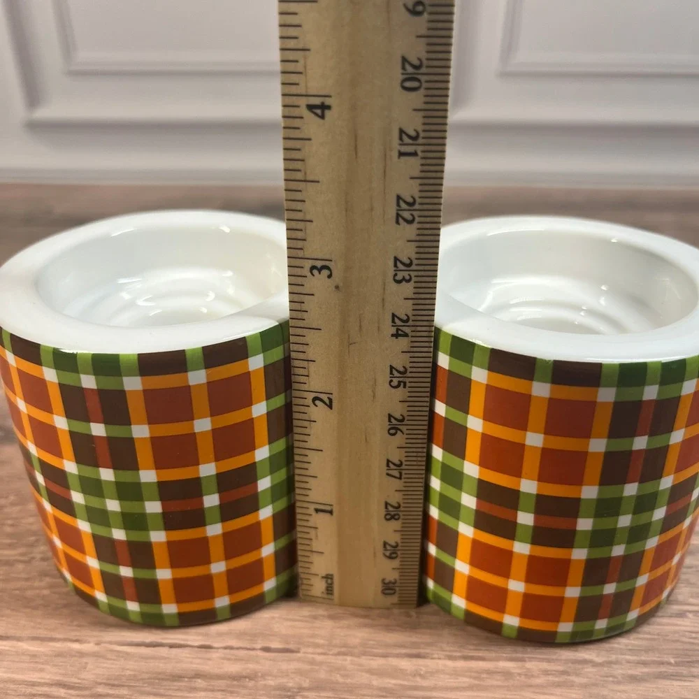 PartyLite autumn tartan